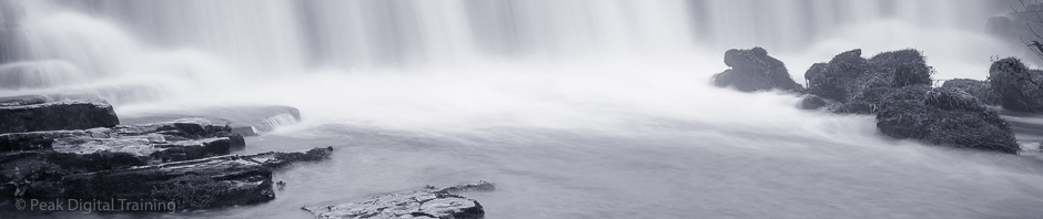 Monsal Dale weir in the Peak District. Photo © Chris James