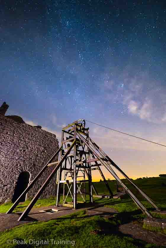 Night photography course in the Peak District. Night photography course in the Peak District. Photo © Chris James